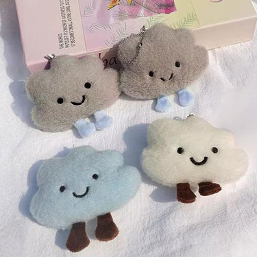 Fluffy Cloud Plush Keychain – Soft & Smiley Charm Assorted